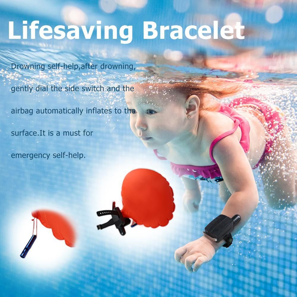 Anti Drowning Wristband Lifesaving Rescue Device Floating Wearable Swimming Device Water Aid Lifesaver For Water Sports - United States