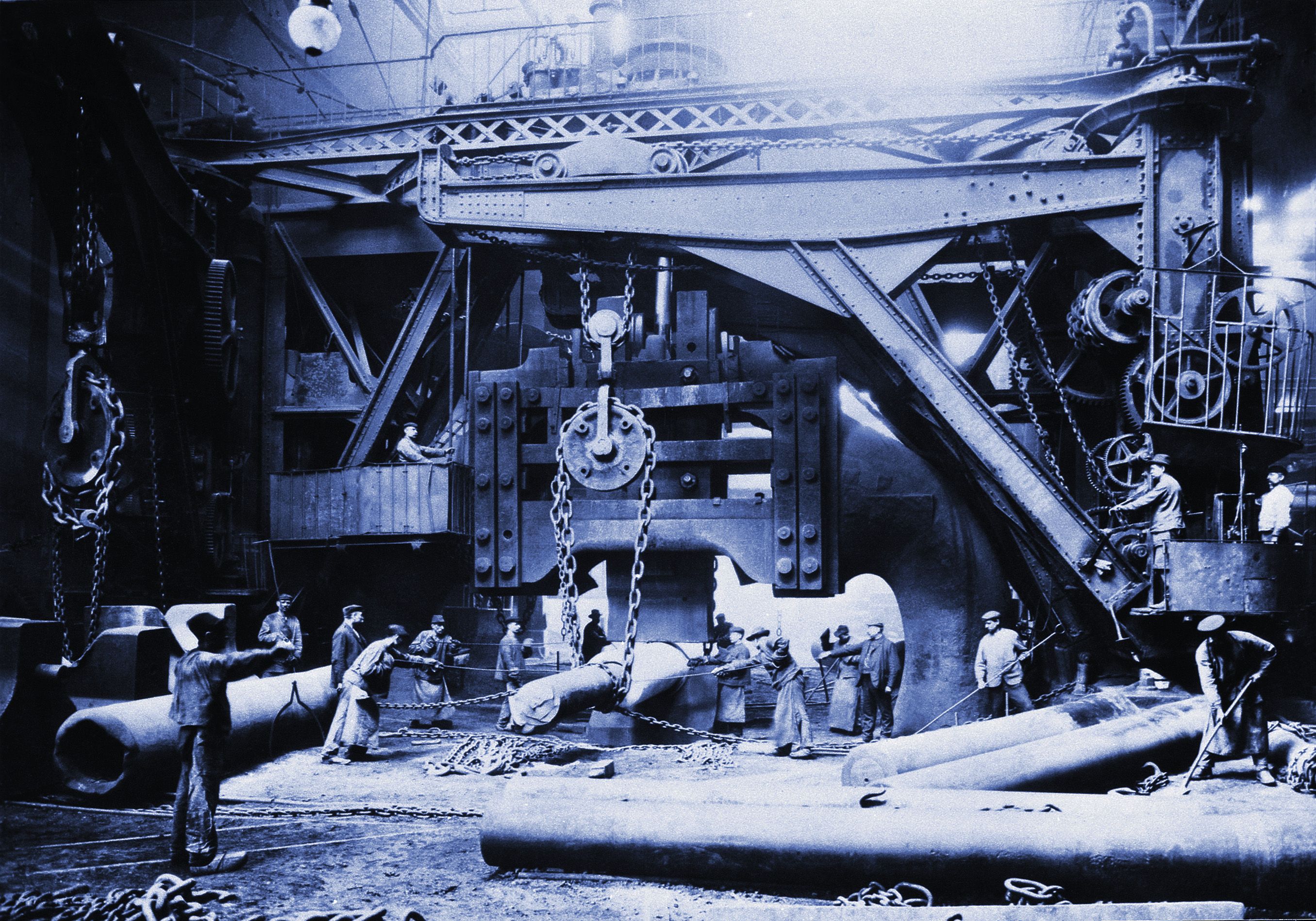 Was considered a technical wonder of the world, designed by Alfred Krupp steam h...