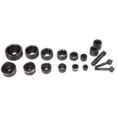 Yescom 10 Ton Hydraulic Punch Press w/ 6 Piece Tool Kit Red