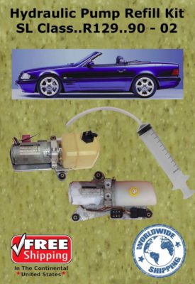 89-02 Mercedes Hydraulic Pump Refill Kit SL Class Convertible R129 With Oil
