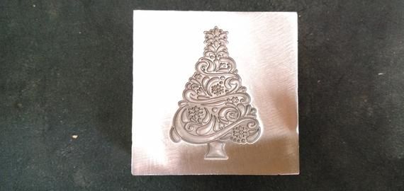 Christmas Trees DIE # SIZE 30MM Impression Dies | Customised Impression die | Jewelry die | Charm Di