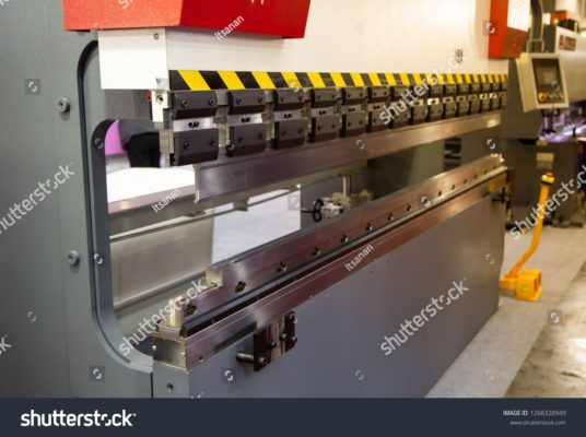 Cnc Synchronize Hydraulic Press Brake Industrial Stock Photo (Edit Now) 1268328949