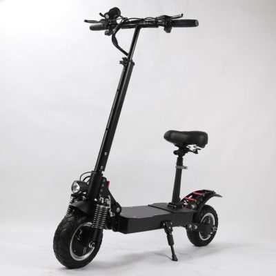 Dece-S13-2400W 52V Robust Dual Motor-Folding Electric Scooter - New 2021 Model - Black