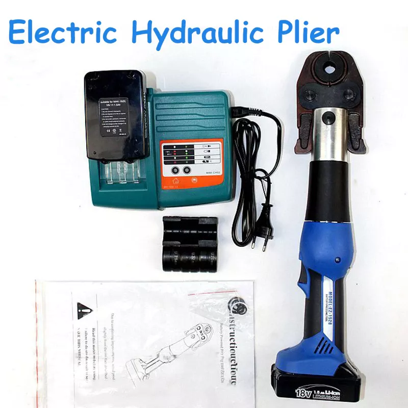 Electric Hydraulic Pressure Pipe Wrench PEX Rechargeable Battery Pipe Hydraulic ...