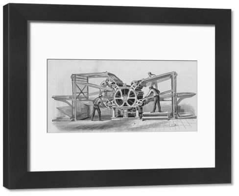 Framed Print. Hoe Rotary Press
