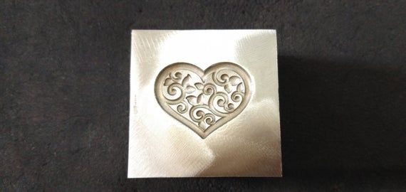 Heart Impression Dies | Customised Impression die | Jewelry die | Charm Die | Jewelry tools | Metal