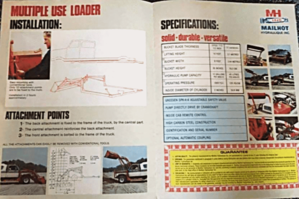 Help Solve the Mystery of This Incredible Front Loader Bolt-On Pickup Accessory