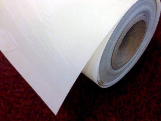 Mylar / Forex 250 micron sheet W=1.65mtr x L=8m