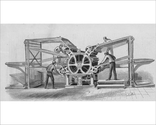 Photograph. Hoe Rotary Press