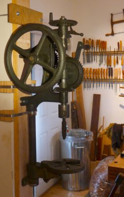 The Canadian Blower & Forge Co., Ltd. post hand crank drill press no. 61. Made a...