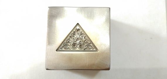 Triangle Impression Dies | Customised Impression die | Jewelry die | Charm Die | Jewelry tools | Met