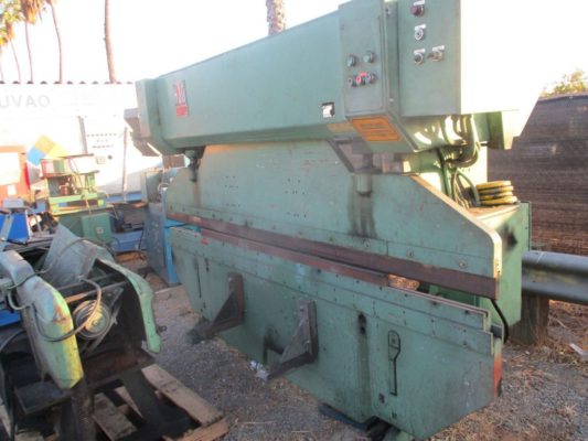 VERY NICE HJO (SWEDEN) 10 FOOT 60 TON MECHANICAL PRESS BRAKE W/ MOTORIZED RAM