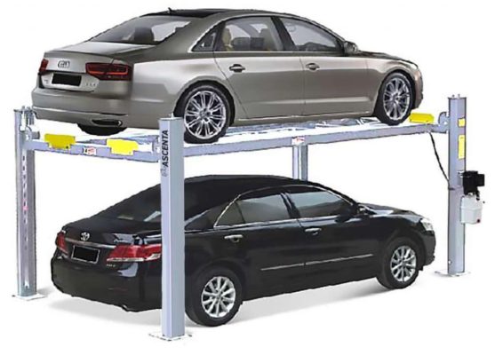Versatile 4-Post Hoist or Parking Lift for Garages | 3.5-Tonne Capacity