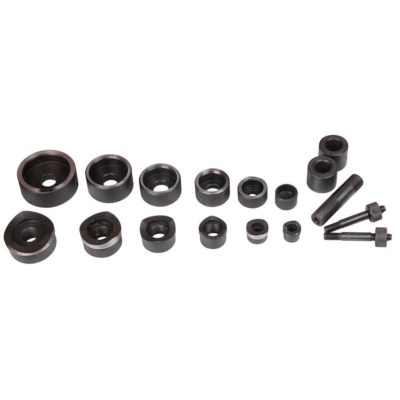 Yescom 10 Ton Hydraulic Punch Press w/ 6 Piece Tool Kit Yellow