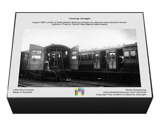 Jigsaw Puzzle. Cleaning Carriages