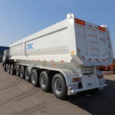 6 Axle 80Ton Semi End Dump Trailer Price For Sale-CIMC Vehicle