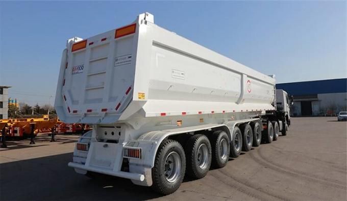 6 Axle 80Ton Semi End Dump Trailer Price For Sale-CIMC Vehicle