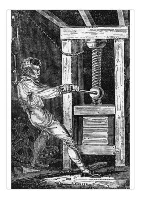 A1 Poster. Mechanical Power 1827