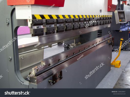 Cnc Synchronize Hydraulic Press Brake Industrial Stock Photo (Edit Now) 1268328961