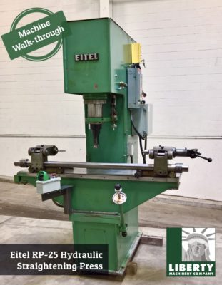 Eitel RP-25 Hydraulic Straightening Press Walk-through
