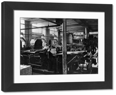 Framed Photo. Printing Presses