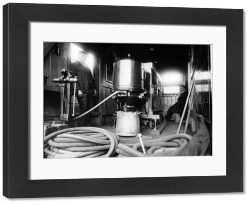 Framed Photo. Rail Cleaning Van