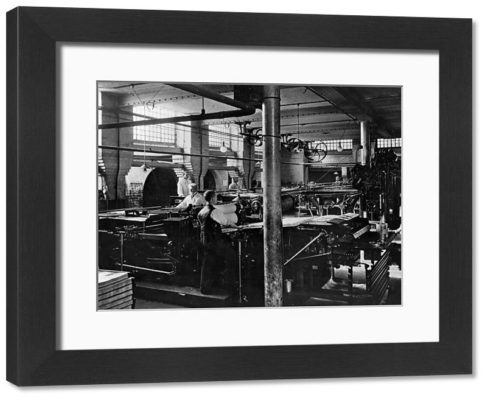 Framed Print. Printing Presses