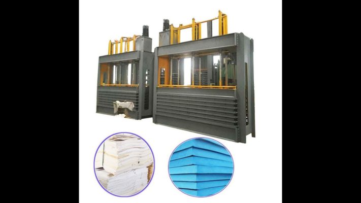 Hydraulic vulcanizing hot press machine for eva foam and sponge making
