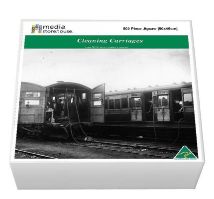 Jigsaw Puzzle. Cleaning Carriages