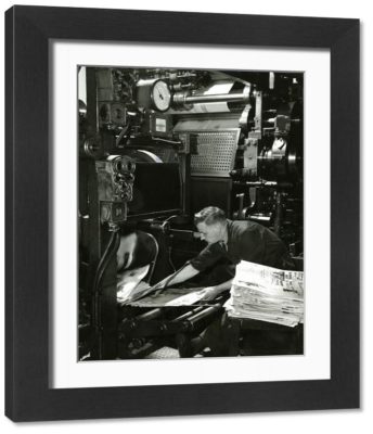 Large Framed Photo. MERCURY PRINTED/1950S