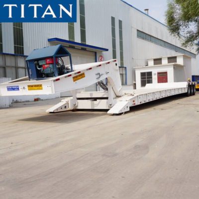 Modern Front Loading Low Bed Trailer With Upscale Safety