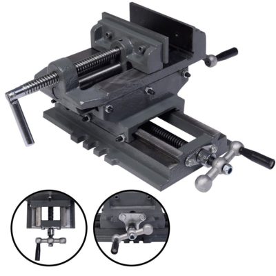 New 5" Cross Drill Press Vise X-Y Clamp Machine Slide Metal Milling 2 Way HD