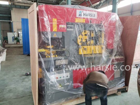 Our Q35Y-25 Hydraulic ironworker machine export to Chile  If you have the intere...