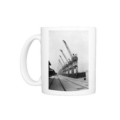Photo Mug. Dock Cranes