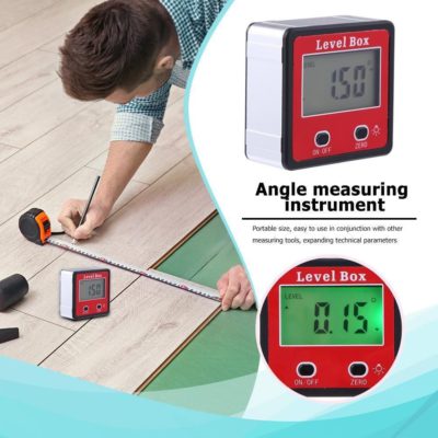 Premium Digital Angle Gauge - Red