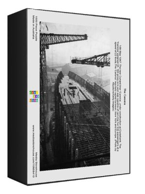 The Caronia. 1000 Piece Puzzle. 14th May 1947: The new Cunard liner Caronia, under construction at Clydebank. The Caronia weighed 34, 183 gross tons .