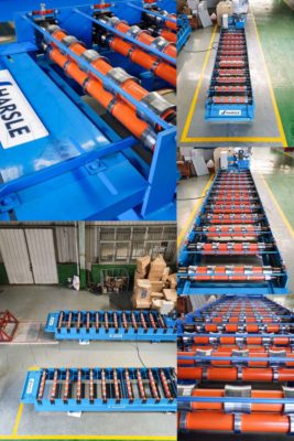 Tile press roll forming machine