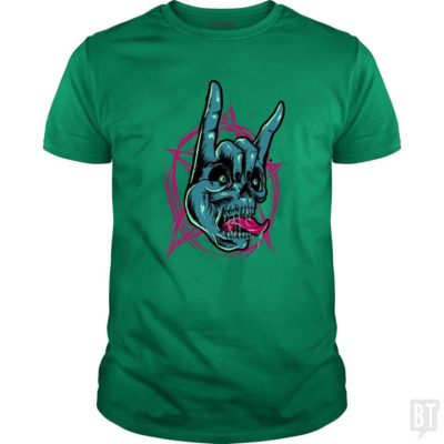 metal head - Classic Guys / Unisex Tee / Irish Green / 3XL